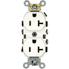 Leviton 5342-W 20a, 125v, Duplex Receptacle, White - Min Qty 23