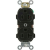 Leviton 5352-E 20A, 125V, Duplex Receptacle, Black
