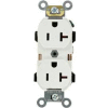 Leviton 5352-W 20A, 125V, Duplex Receptacle, White