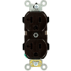 Leviton 5352 20A, 125V, Duplex Receptacle, Brown