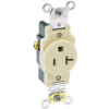 Leviton 5361 20a, 125v, Single Receptacle, Brown - Min Qty 15