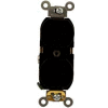 Leviton 5362-E Duplex Receptacle, Straight Blade, Black - Min Qty 20