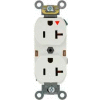 Leviton 5362-Igw 20a, 125v, Duplex Receptacle, Isolated Ground, White - Min Qty 24