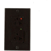 Leviton 5380-Ig Decora Duplex Surge Suppressor Receptacle Iso Ground, 20a, Brown - Min Qty 4