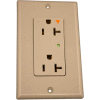 Leviton 5380-Igg Decora Duplex Surge Suppressor Receptacle Iso Ground, 20a, Gray - Min Qty 4