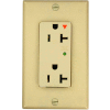 Leviton 5380-Igi Decora Duplex Surge Suppressor Receptacle Iso Ground 20a, Ivory - Min Qty 4
