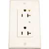 Leviton 5380-Igw Decora Duplex Surge Suppressor Receptacle Iso Ground 20a, White - Min Qty 4