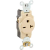 Leviton 5461-R 20a, 250v, Single Receptacle, Red - Min Qty 13