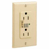 Leviton 7280-I 15a 125v Decora Duplex Receptacle, Ivory - Min Qty 5