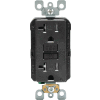 Leviton GFTR2-E SmartlockPro Self-Test GFCI Receptacle, Tamper Resistant, 20A, Black