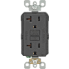 Leviton GFNT2-E 20A SmartlockPro Self-Test GFCI Duplex Recpt, Ind Light, Wire Leads, Black