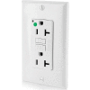 Leviton GFNT2-HGW 20A SmartlockPro Self-Test GFCI Recpt, Hospital Grade, White