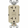 Leviton GFNT2-I 20A SmartlockPro Self-Test GFCI Duplex Recpt, Ind Light, Wire Leads, Ivory