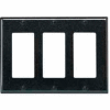 Leviton 80411-E 3-Gang Decora/GFCI Device Decora, Standard, Thermoset, Black