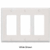 Leviton 80411-NGY 3-Gang Decora/GFCI Device Decora, Gray