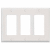 Leviton 80411-NW 3-Gang Decora/GFCI Device Decora, White - Pkg Qty 25