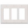 Leviton 80411-W 3-Gang Decora/GFCI Device Decora, Standard, Thermoset, White