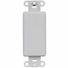 Leviton 80414-GY QuickPort Decora Multimedia Blank Insert, Gray - Pkg Qty 5