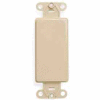 Leviton 80414 QuickPort Decora Multimedia Blank Insert, Brown - Pkg Qty 5