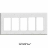 Leviton 80423-Gy 5-Gang Decora/Gfci Device Decora, Standard, Thermoset, Gray - Min Qty 18