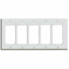 Leviton 80423 5-Gang Decora/Gfci Device Decora, Standard, Thermoset, Brown - Min Qty 18