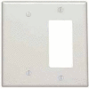 Leviton 80608-W 2-Gang 1-Blank 1-Decora/GFCI Device Combo, White