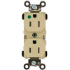 Leviton 8200-Sgi 15a, 125v, Duplex Receptacle, Tamper-Resistant, Ivory - Min Qty 9