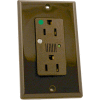 Leviton 8280 Decora Dplx Surge Prot. Recpt., Indicator Light & Alarm, 15a, Brown - Min Qty 4