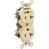 Leviton 8300-Igi Duplex Receptacle, Straight Blade, Isolated Ground, Ivory - Min Qty 9