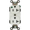 Leviton 8300-Plw 20a, 125v, Duplex Receptacle, Self Grounding, White - Min Qty 8