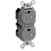Leviton 8300-Sgg Duplex Receptacle, Straight Blade, Self Grounding, Gray - Min Qty 8
