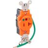 Leviton 8310-Oig 20a, 125v, 2p, 3w, Single Rcpt, Str. Blade, Isolated Ground - Min Qty 10