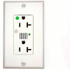 Leviton 8380-W Decora Dplx Surge Prot Recpt, Indicator Light & Alarm, 20a, White - Min Qty 4