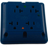 Leviton 8490-Igb 20a 4-In-1 Surge Receptacle W/ Indicator Lht, Iso Ground, Blue - Min Qty 3