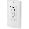 Leviton GFNT1-W 15A SmartlockPro Self-Test GFCI Duplex Recpt, Ind Light, Wire Leads, White