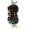Leviton CR020 20A, 125V, Slim Body Duplex Receptacle, Brown