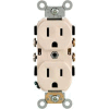 Leviton CR15-T 15 Amp-125 Volt, Duplex, Straight Blade Receptacle, Light Almond
