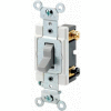 Leviton CSB3-20G 20 Amp, 120/277 Volt, 3-Way, Grounding, Bk & Side Wired, Gray
