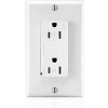Leviton T5280-W Tamper Resistant Decora Duplex Surge Suppressor Recpt 15a, White - Min Qty 4