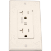 Leviton T7380-W Tamper Resistant Decora Duplex Surge Prot. Recpt, 20a, White - Min Qty 4
