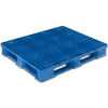 Orbis Rackable & Stackable Lip Open Deck Pallet, Polypropylene, 4-Way,48&quot;x40&quot;,30000 Lb Stat Cap,Blue
