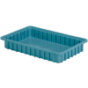 LEWISBins Divider Box DC2025 16-1/2" x 10-7/8" x 2-1/2", Light Blue - Pkg Qty 12