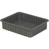 LEWISBins Divider Box DC3050 22-3/8" x 17-3/8" x 5", Gray - Pkg Qty 4