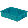 LEWISBins Divider Box DC3050 22-3/8" x 17-3/8" x 5", Light Blue - Pkg Qty 4