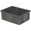 LEWISBins Divider Box NDC3080 22-3/8" x 17-3/8" x 8", Gray - Pkg Qty 4