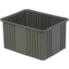 LEWISBins Divider Box NDC3120 22-3/8" x 17-3/8" x 12", Gray - Pkg Qty 3