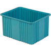 LEWISBins Divider Box NDC3120 22-3/8" x 17-3/8" x 12", Light Blue - Pkg Qty 3