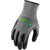Lift Safety Microfoam Gloves, Carbonwire, A7, Nitrile, XL, Knit Wrist, 13 Gauge