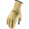 Lift Safety Leather Palm Gloves, Fiberwire, Fire Resistant, A5, XL, Knit Wrist, 13 Gauge
