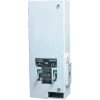 Dual Coin-Operated Metal Sanitary Napkin/Tampon Dispenser 10" x 7-1/4" x 24", White - HOS125